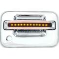 Ipcw Ford F150- F250 Ld 2004 - 2008 Led Door Handle- Front- Chrome Red Led- Smoke Lens 2Ps. Per Set FLR04SF